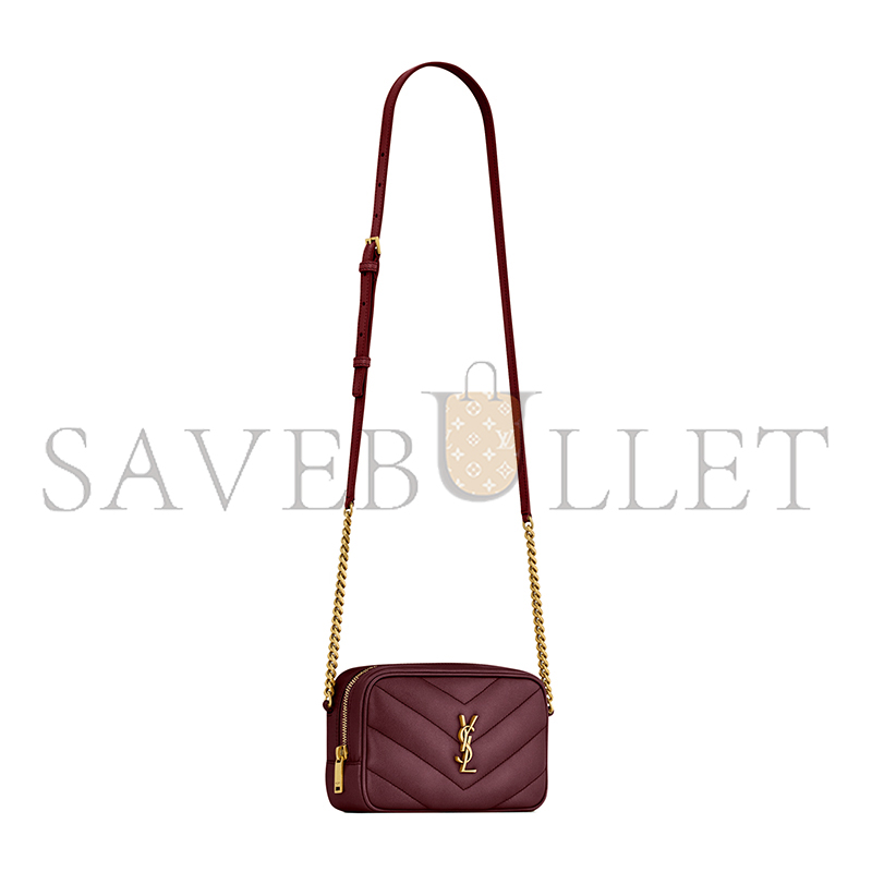 YSL LOULOU MINI CAMERA BAG IN LAMBSKIN 869816AAEAX6197 (18.5*11.5*5cm)